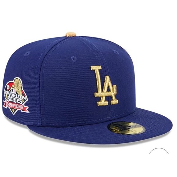 Men's New EraRoyal Los Angeles Dodgers 2025 Gold Collection 59FIFTY Fitted Hat